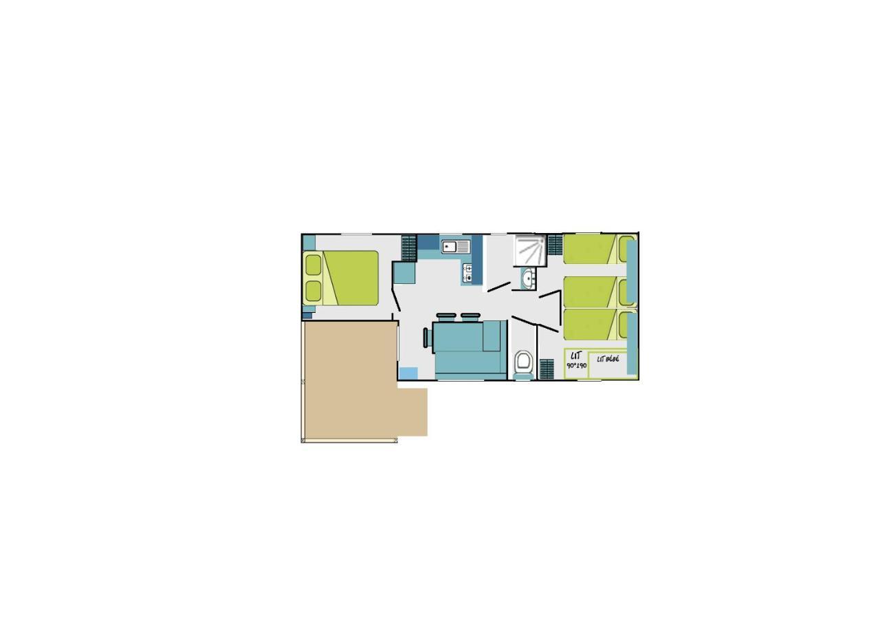 Camping l'Arada parc Hotel Sonzay Bagian luar foto